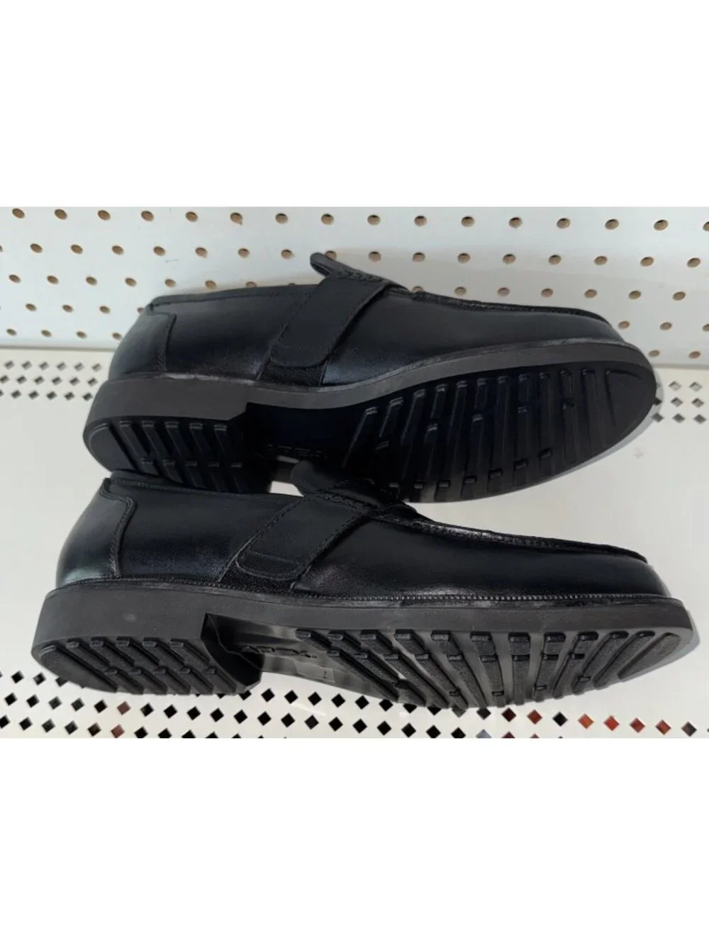 Apex Lexington Mens Leather Diabetic Orthopedic Strap Loafers Shoes Size 10 WIDE